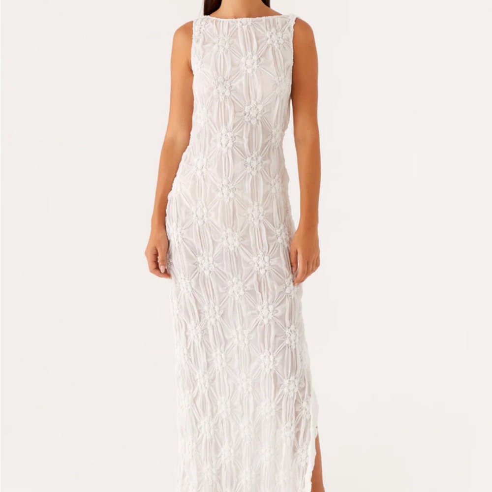 Brand New Peppermayo Briar Backless Maxi Dress Ivory